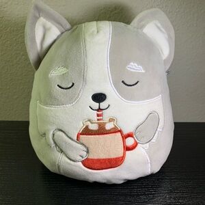 Squishmallows Foodie Friends Squad Casmir the Husky Dog with Hot Chocolate 8"